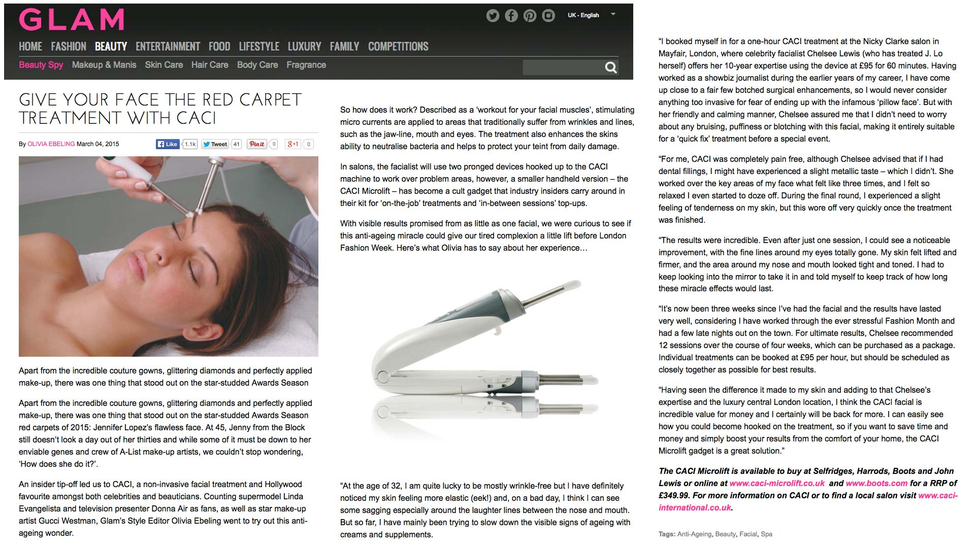 GLAM CACI article