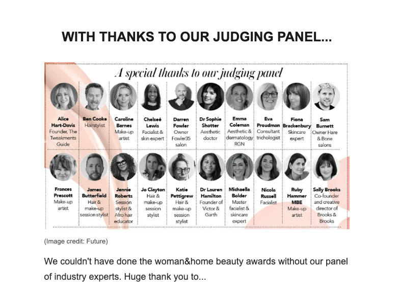 judging panel